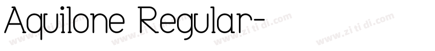 Aquilone Regular字体转换